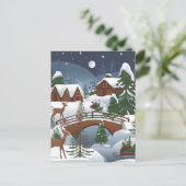Weihnachtsthema Postkarte (Stehend Vorderseite)