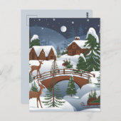 Weihnachtsthema Postkarte (Vorne/Hinten)