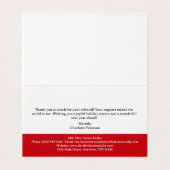 Weihnachtsthema Real Anwesen Empfehlungskarte (Innenseite Aufgefaltet)