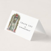 Weihnachtsthema Real Anwesen Empfehlungskarte (Rückseite)