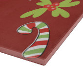 Weihnachtsthema Rot und Grün Schneidebrett (Ecke)