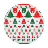 Weihnachtsthema Schneidebrett (Vorderseite)