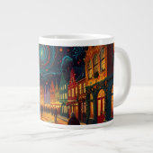 Weihnachtsthema Schöne alte Stadt in Belgien Jumbo-Tasse (Vorderseite Rechts)