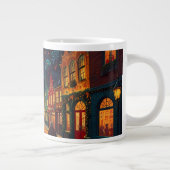 Weihnachtsthema Schöne alte Stadt in Belgien Jumbo-Tasse (Rechts)