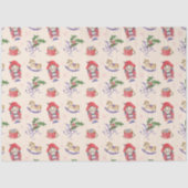 Weihnachtsthema Seidenpapier (Vorderseite)