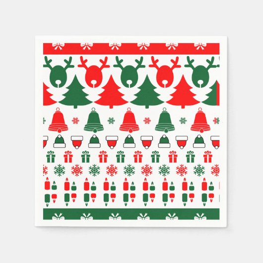 Weihnachtsthema Serviette (Vorderseite)