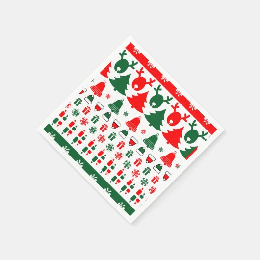 Weihnachtsthema Serviette (Ecke)