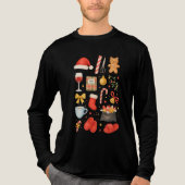 Weihnachtsthema Tri-Blend shirt (Vorderseite)
