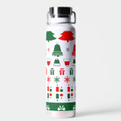 Weihnachtsthema Trinkflasche (Rückseite)