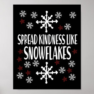 Weihnachtsthema Verbreite Freundlichkeit wie Schne Poster