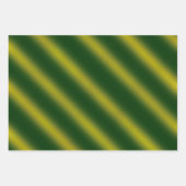 Weihnachtsthema Wavy Gold & Black, Green, Red Geschenkpapier Set (Vorderseite 2)