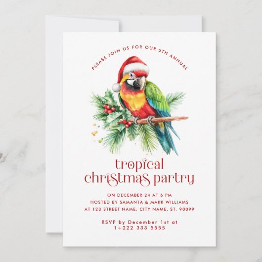 Weihnachtsthema Weihnachtscocktail Party Danke (Vorderseite)