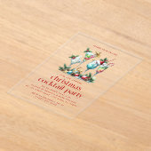 Weihnachtsthema Weihnachtscocktail Party Danke Acryleinladungen (Ablage )