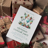 Weihnachtsthema Weihnachtscocktail Party Dankeskarte