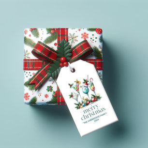 Weihnachtsthema Weihnachtscocktail Party Geschenkanhänger