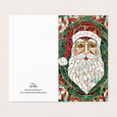 Weihnachtsthema Weihnachtsmosaik gebrochenes Glas (Außenseite Aufgefaltet)