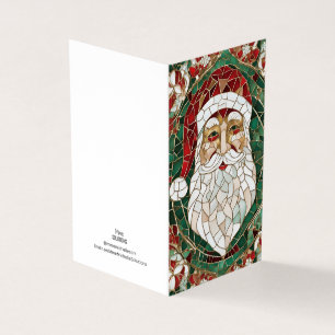 Weihnachtsthema Weihnachtsmosaik gebrochenes Glas