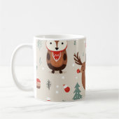 Weihnachtsthema Woodland Muster Kaffeetasse (Links)