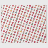 Weihnachtsthemenorientiertes Packpapier (Flach)