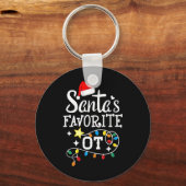 Weihnachtstherapeutin F Schlüsselanhänger (Vorderseite)