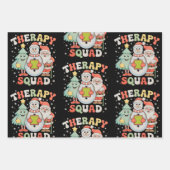 Weihnachtstherapie Squad SLP OT PT Crew Weihnachte Geschenkpapier Set (Vorderseite)