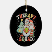 Weihnachtstherapie Squad SLP OT PT Crew Weihnachte Keramik Ornament (Rechts)