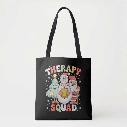 Weihnachtstherapie Squad SLP OT PT Crew Weihnachte Tasche (Vorderseite)