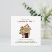 Weihnachtsthymian · Lebkuchen-Haus Einladung (Stehend Vorderseite)