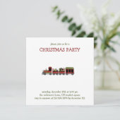 Weihnachtsthymian · Spielzeug-Zug Einladung (Stehend Vorderseite)