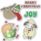 Weihnachtsticker Aufkleber (Vorderseite)