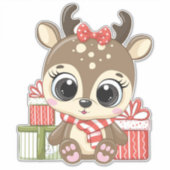 Weihnachtsticker Aufkleber (Vorderseite)