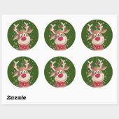 Weihnachtsticker Classic Round Sticker (Blatt)
