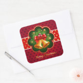 Weihnachtsticker Quadratischer Aufkleber (Umschlag)