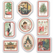 Weihnachtsticker Scrapbooking Journal Planner Aufkleber (Vorderseite)