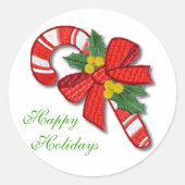 Weihnachtsticker-Siegel Runder Aufkleber (Vorderseite)