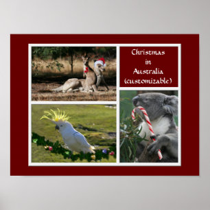 Weihnachtstier-australische Art - Personalizable Poster