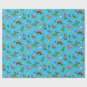 Weihnachtstier Dinosaurier Feiertag Geschenkpapier