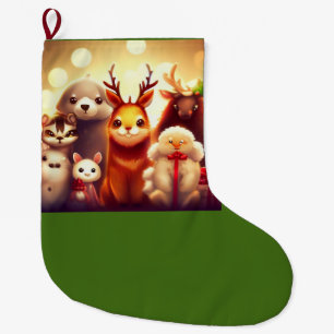 Weihnachtstiere 1 großer weihnachtsstrumpf