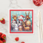 Weihnachtstiere 2 serviette (Beispiel)
