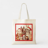 Weihnachtstiere 3 Tote Tasche (Rückseite)
