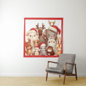 Weihnachtstiere 3 wandteppich (Beispiel)
