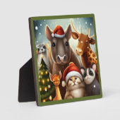 Weihnachtstiere 6 fotoplatte (Vorderseite)