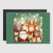 Weihnachtstiere 8 magnetkarte (Vorne/Hinten)