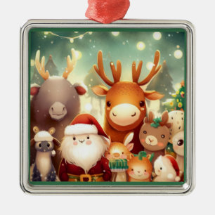 Weihnachtstiere 8 ornament aus metall