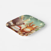 Weihnachtstiere 8 pappteller (Gewinkelt)