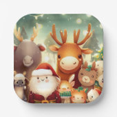 Weihnachtstiere 8 pappteller (Vorderseite)