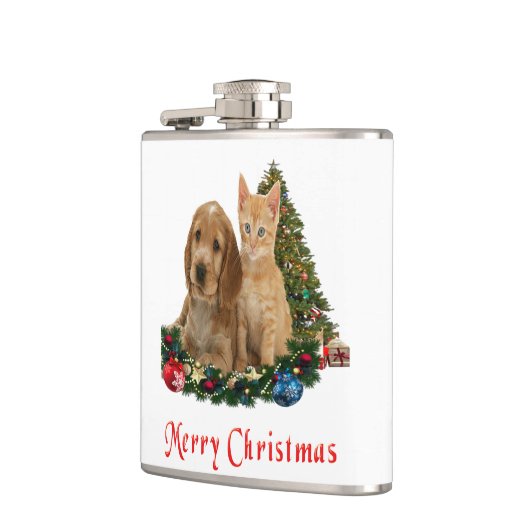 Weihnachtstiere Flachmann (Links)