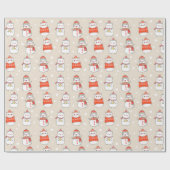 Weihnachtstiere Geschenkpapier (Flach)