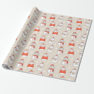 Weihnachtstiere Geschenkpapier