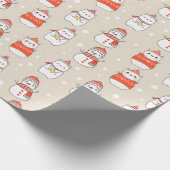 Weihnachtstiere Geschenkpapier (Ecke)